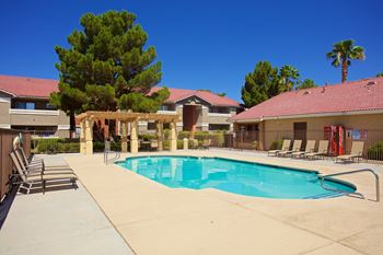 Blue cool swimming pool
